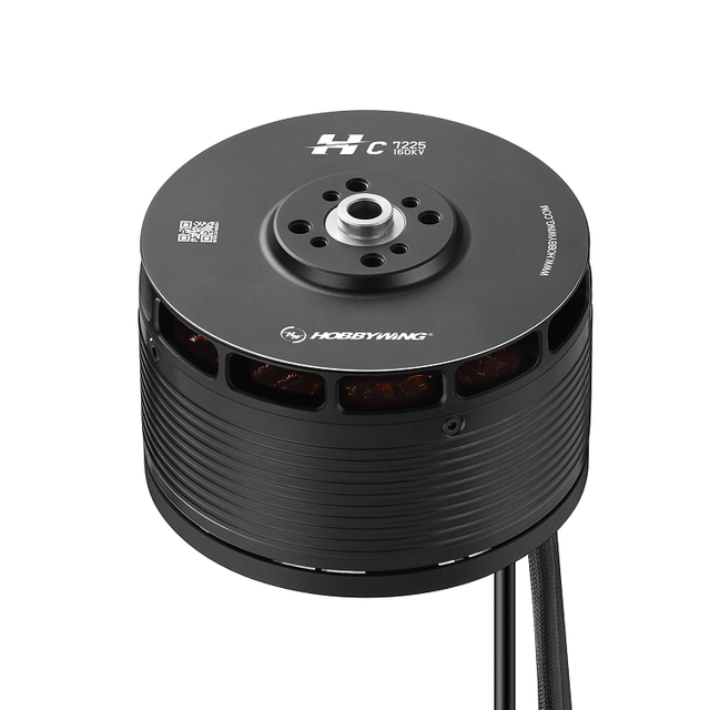 Hobbywing HC-7225 160KV Brushless 7225 Evtol DC Motor for Fixed Wing VTOL UAV, 30-35kg Takeoff Weight Tail Pusher Propulsion