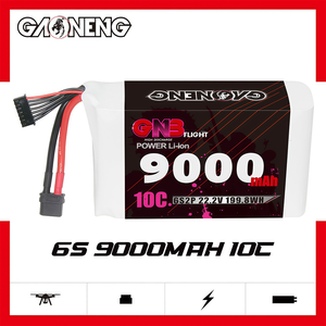 Аккумулятор GNB 9000 мАч 6S2P 22.2В 10C с разъемами XT60 XT90, LiPo Gaoneng, изготовлен из элементов Molicel 21700 P45B, для FPV дронов - Product Image 4