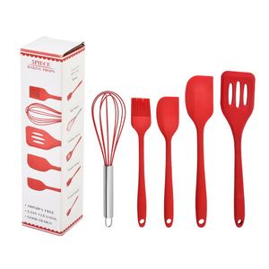 Wholesale 5-Piece Eco-Friendly Silicone Rubber Kitchenware Set High-Temperature Resistant Baking Tool Factory Shipment - Product Image 5