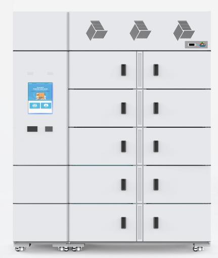 Smart Refrigerated/Chilled/Frozen Parcel Locker with Electronic Lock Cold Rolled Steel High Quality CE Certified