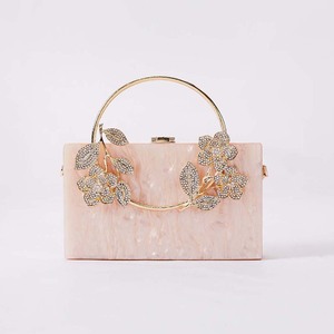 Party <b>Wedding</b> Banquet Bags Handbags Purses Women Fashion Acrylic Square Flower <b>Clutches</b> Evening Bags With Chain - Product Image 1