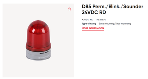 Werma D85 24VDC nhấp nháy màu đỏ cảnh báo ánh sáng <span class=keywords><strong>LED</strong></span> xoay/Flash/Blink âm thanh RD Midi twinflash Combi 115-230vac thiết bị chỉ số - Product Image 3
