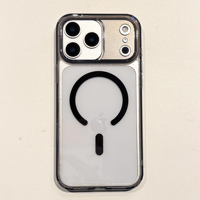 Coque magnétique puissante N52 en gros pour iPhone 17 16 15 14 13 12, Housse hybride transparente en TPU et PC avec chargement sans fil