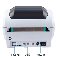 Impresora de Etiquetas Térmicas USB WIFI LAN, Impresora de Códigos de Barras Compacta de 110 mm de Ancho de Impresión para Almacén y Comercio Minorista