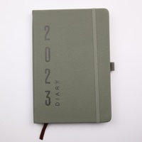 Journal A5 à couverture rigide avec bande élastique Carnet de notes de bureau d'affaires avec logo personnalisé Style imprimé Couverture en cuir Couverture en papier Taille cadeau A4