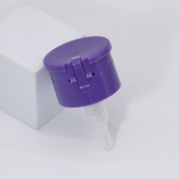 Flacon pompe en plastique 33/410 pour dissolvant de vernis à ongles avec couvercle à clapet et pompe à pression