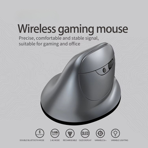 Ratón Inalámbrico Vertical con Pantalla OLED, Ratón USB RGB Recargable <span class=keywords><strong>para</strong></span> Computadora, Portátil, Tableta, Ratón Ergonómico <span class=keywords><strong>para</strong></span> Juegos - Product Image 2