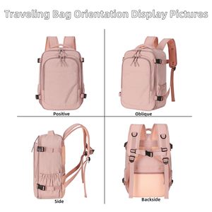 Airline-Approved Travel <b>Backpack</b> for <b>Women</b> and Men <b>Large</b> Multifunctional with Separate Compartments for Shoes - Product Image 6