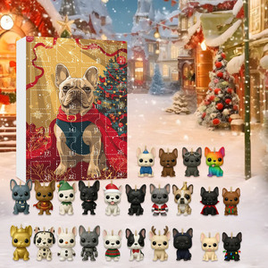 Caja de calendario de Adviento de acrílico de perro personalizado con cajones | Organizador de exhibición de caja de regalo de <span class=keywords><strong>cuenta</strong></span> regresiva de Navidad colgante reutilizable - Product Image 3