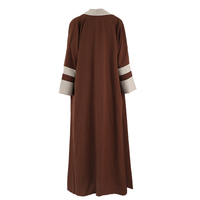 Veste abaya musulmane décontractée personnalisable pour femmes manteau en polyester de grande taille robe jupe longue pour adultes