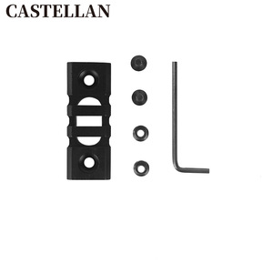 Soporte de aluminio de riel hueco <span class=keywords><strong>Keymod</strong></span> para deportes al aire libre con hebilla de correa QD de liberación rápida, soporte de accesorio de caza de 3 ranuras - Product Image 3