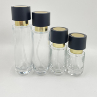 Emballage cosmétique de haute qualité, crème de soin de la peau et ensemble de gouttes pour les yeux, flacon en verre avec bouchon à vis, différentes tailles
