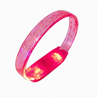 Bracelets lumineux Soffa Led pour concerts, s'illuminent avec la musique, activés par le son, personnalisables, bracelet LED