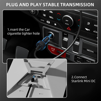 Câble d'alimentation universel pour chargeur de voiture DC breveté Source Plant 16AWG, 5,5x2,1 mm vers prise de charge de voiture, compatible avec Starlink Mini