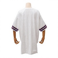 Robe décontractée Saireish grande taille 2XL en jersey blanc à sequins Buffalo, motif lettres Bling Game Day, taille naturelle, écologique