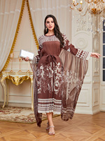 Vente en gros de vêtements plissés pour femmes de style Miyake, fabriqués sur commande, grande taille, robe longue à imprimé arabe, haute qualité