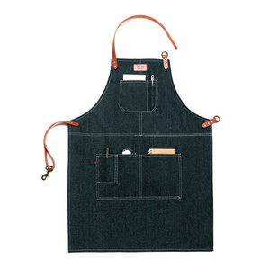 Tablier en coton à grande poche et sangle réglable, style coréen, pour hommes et femmes, idéal pour la cuisine, la maison ou comme tablier de barista en jean - Product Image 4