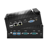 2 Ethernet 6 USB 2 COM 4GB Memoria de video Windows 10/11/7 Slot Embedded Linux Arm Industrial Mini PC con enchufes US/EU Nuevo