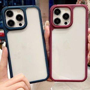Nouvelle coque de téléphone transparente en acrylique anti-jaunissement pour Samsung S24Ultra S25Ultra A36 A35 A55, coque de téléphone anti-chute pour iPhone 14 15 16 - Product Image 2