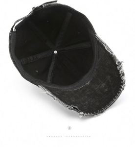 Casquette de baseball vierge à 6 panneaux en coton lavé vintage, avec logo brodé personnalisé, visière incurvée et effet vieilli, style Dad Hat, design mode - Product Image 3