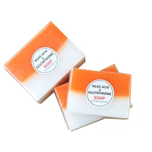 Wholesale Private Label Handmade Bath Soap Organic Nature Lightening Pure Body Face Skin Whitening Kojic Acid Soap