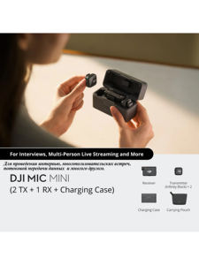 <span class=keywords><strong>Mini</strong></span> micrófono con cancelación activa de dos niveles de ruido, limitación automática para evitar el recorte de audio - Product Image 4