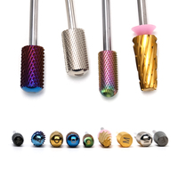 Fourniture d'ongles professionnels forets en carbure de tungstène coupe-ongles colorés en carbure de tungstène