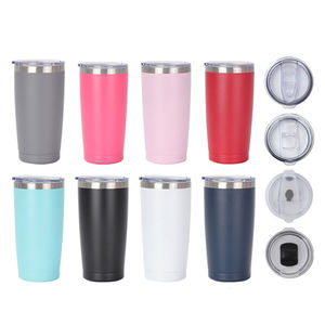 Mug de voyage durable avec logo personnalisé, 20 oz, double paroi en acier inoxydable, gobelet isotherme sous vide avec couvercle magnétique - Product Image 3