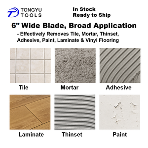 SDS Max 6&quot; X 25&quot; Wide Blade Floor Scraper Chisel, Heavy Duty TE-C Rotary <strong>Hammer</strong> Thinset Tile Adhesive Removal Demolition Tools - Product Image 2