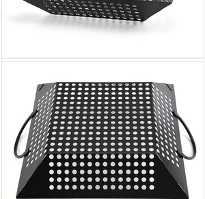Hot Selling Barbecue Accessories Bbq Tray Carbon Steel Grill <strong>Oven</strong> Tray Bbq Wire Mesh Bbq Serving Trayfor Vegetable Grilling - Product Image 5