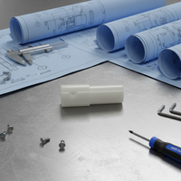 Pièces de connecteurs en plastique ABS et POM à faible volume, surface polie, usinage de précision à tolérance stricte, usinage CNC