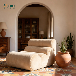 Vacuum Compressed Lazy <b>Sofa</b> Single Seat Floor Chair Space Saving <b>Foam</b> Chenille Living Room Bedroom Apartment Lounge - Product Image 4