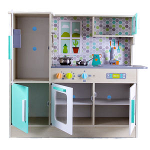 <span class=keywords><strong>Cocinas</strong></span> De Juguete educativas Montessori, cocina grande moderna, cocina De madera, juego de simulación, juguetes De cocina para niños y niñas - Product Image 3