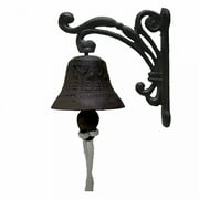 Sonnette de porte d'entrée en fonte vintage, porte de jardin, décoration antique, accent pour la décoration de la maison