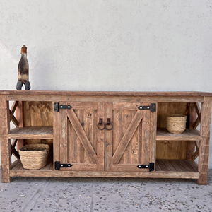 Modern Living Dining Room Wood Rattan Buffet Storage <b>Sideboard</b> Two Door Cabinet Rattan <b>Sideboard</b> at Wholesale Price - Product Image 1