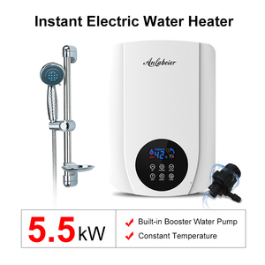 เครื่องทำน้ำอุ่นอัจฉริยะ 5500W พร้อมปั๊มในตัว 30W ELCB แผงสัมผัส ควบคุมอุณหภูมิคงที่ สแตนเลส ร้อนเร็ว - Product Image 6