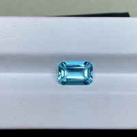 Diamant bleu de laboratoire taille émeraude certifié IGI 1ct 2ct 3ct, pierre libre pour bijoux, cadeau unique HUACAN