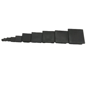 Xin Accessories Square Tube Plug <b>Chair</b> Leg Protectors For Office <b>Desks</b> And <b>Chairs</b> 8 Sizes <b>Black</b> Protective Furniture Pads - Product Image 1