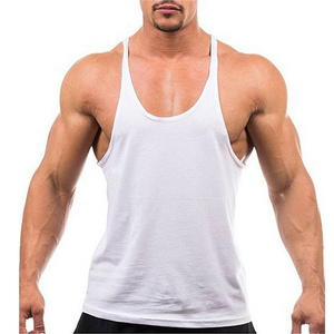 Gilet de fitness respirant à séchage rapide pour hommes, confortable et décontracté, couleur unie, spandex/coton, broderie 3D - Product Image 4
