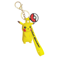 Llavero de Goma con Diseño de Pokémon Pikachu y Digimon, Bonito Colgante para Bolsa, Pequeño Regalo