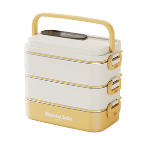 Bento <b>Box</b> 304 Stainless Steel Double Layer Insulated <b>Lunch</b> <b>Box</b> Rectangular Portable For Students - Product Image 5