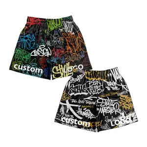 Mesh Shorts Aangepaste Logo Prints Oem Hoge Kwaliteit Custom Mesh Shorts 5 Inch Naad Mesh Shorts Voor Man