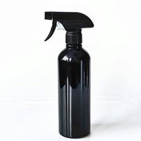 Échantillon gratuit - Flacon pulvérisateur vide en plastique noir de 500 ml (17 oz) pour produits chimiques et nettoyants