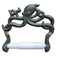 Porte-rouleau de papier toilette mural en fonte au design vintage européen