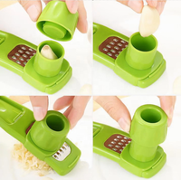 Mini hachoir à gingembre et à ail, outil de coupe multifonctionnel, presse à ail manuelle, râpe à gingembre et à ail