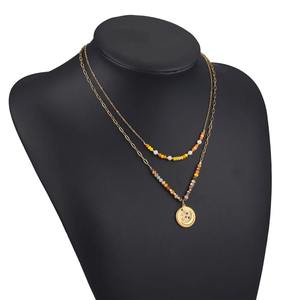 골드 컬러 구슬 목걸이 PVD 도금 스테인레스 스틸 40 + 5mm 목걸이 DIY 보석 선물 도매 로즈 골드 보석 와이어 - Product Image 4