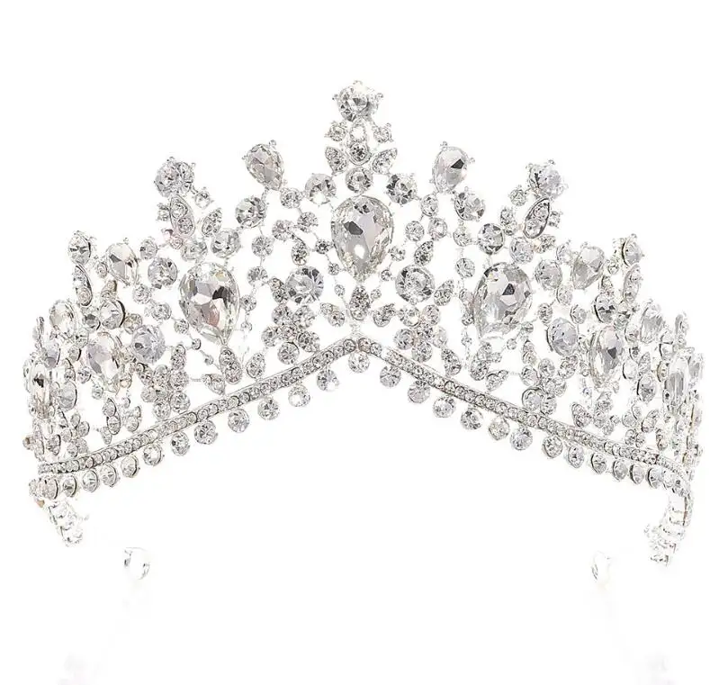 Princess Crystal Tiaras and Crowns Headband Kid Girls Love Bridal Prom Crown Wedding Party Accessories Hair Jewelry