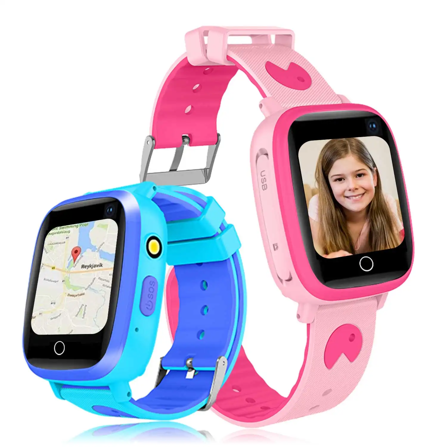 GPS trẻ em xem chống mất không thấm nước Vòng đeo tay thông minh v11b 2 gam GPS LBS Tracker Điện thoại video cuộc gọi cổ tay với trò chơi đồng hồ thông minh cho trẻ em