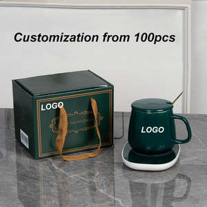 Chauffe-tasse Chauffe-tasse Tasse quantité minimale de commande LOW Personnalisation Smart Electric Usb Office 55 ℃ Home Promotional Business Gift Set Ceramic Coffee - Product Image 2