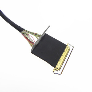 Kabel Koaksial Mikro Lvds 40Pin 0.5mm Kustom Grosir dengan Konektor 20453/20454/20455 untuk Monitor Kios Terintegrasi - Product Image 2